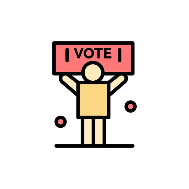 Campaign, Political, Politics, Vote  Flat Color Icon. Vector icon banner Template