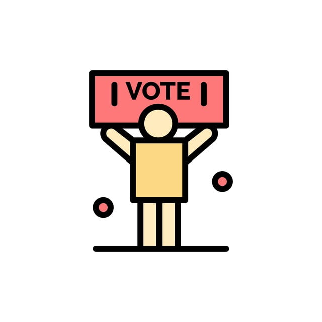 Campaign, Political, Politics, Vote Flat Color Icon. Vector icon banner Template